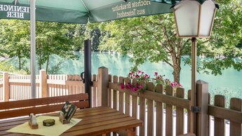 Terrasse im Gasthaus Seestube