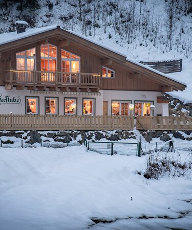 Außenansicht des Gasthauses Seestube im Winter | © Blitzlicht Brunner